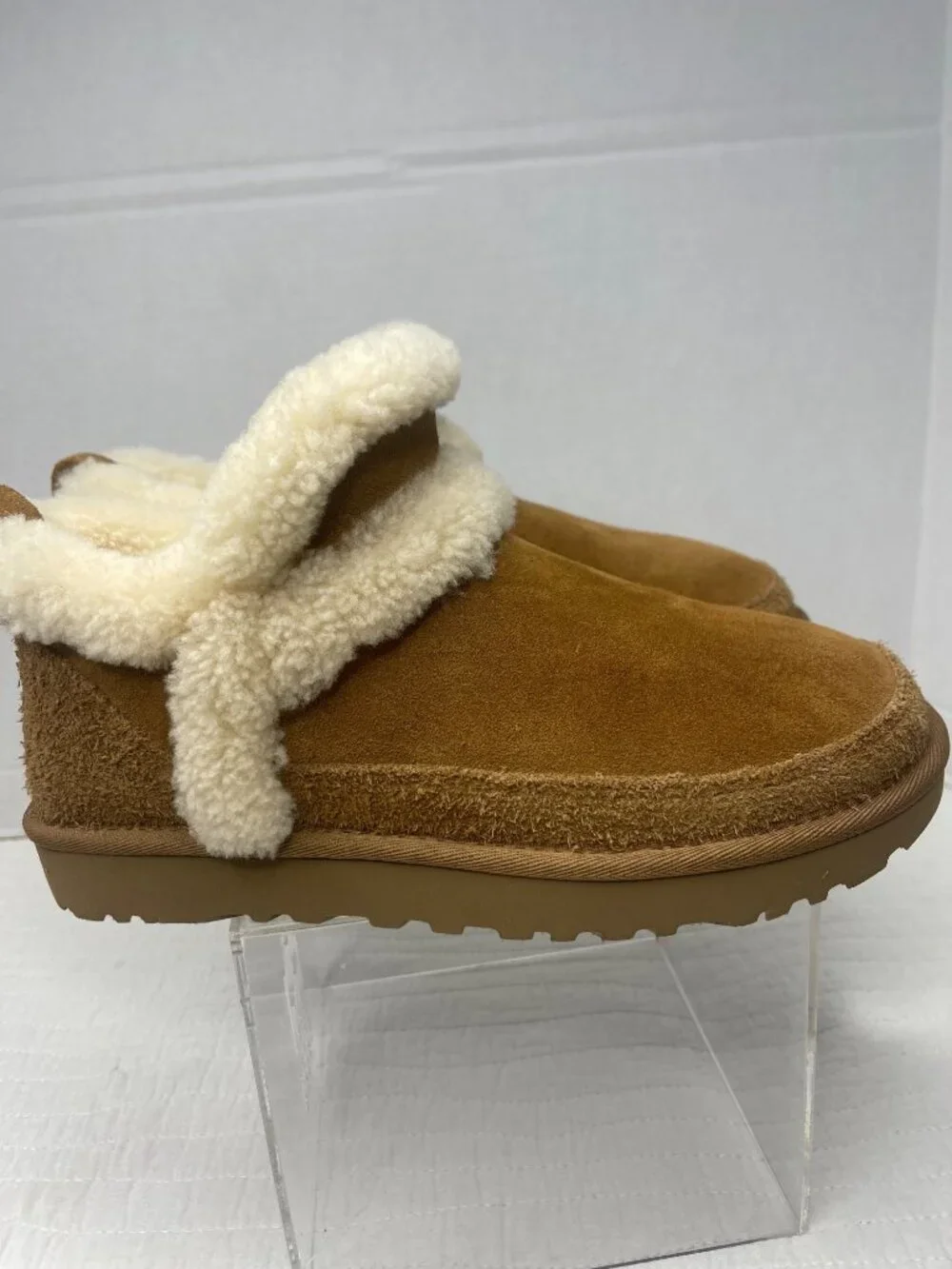 UGG Womens Classic Ultra Mini SpillSeam Chestnut Suede Boots Size 7 US Winter